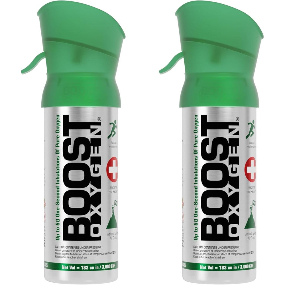 Boost Oxygen Pocket Size Natural 3 Liter Canister front view for respiratory support