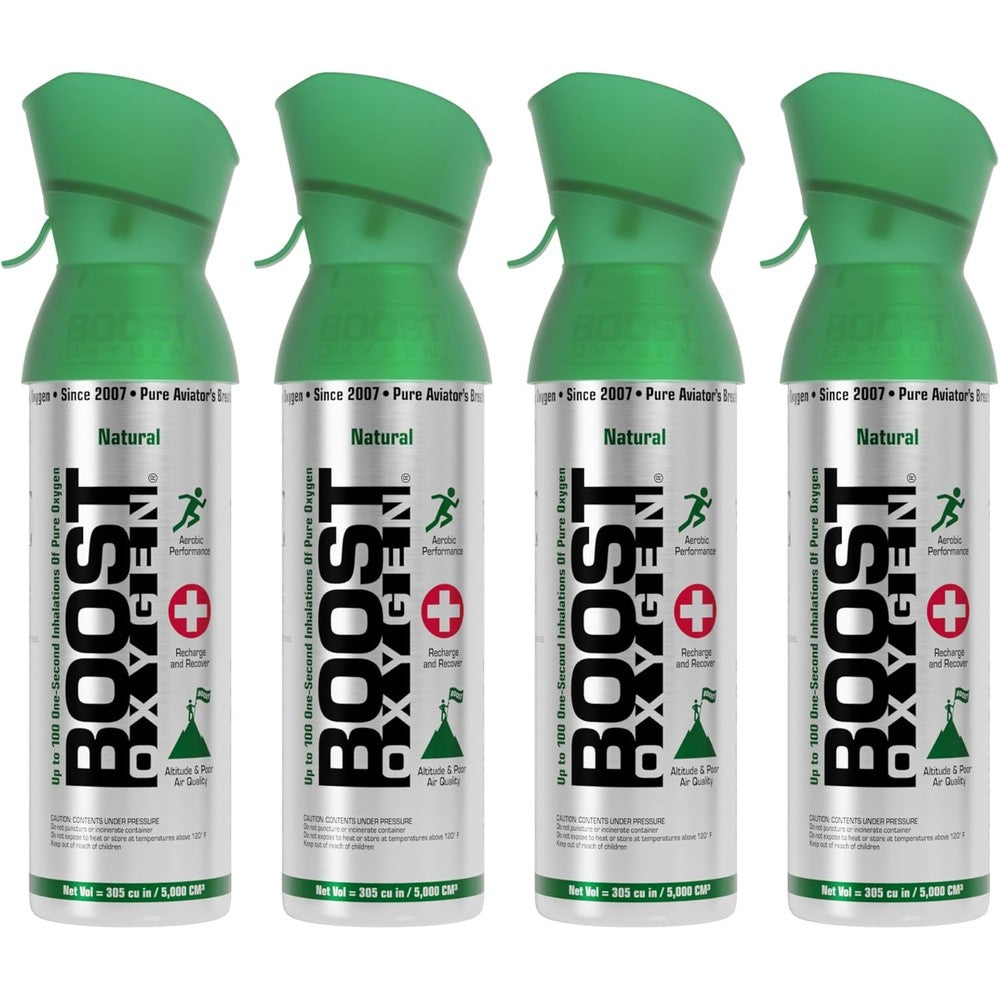 Boost Oxygen Medium Natural 5 Liter Canister front view for respiratory support