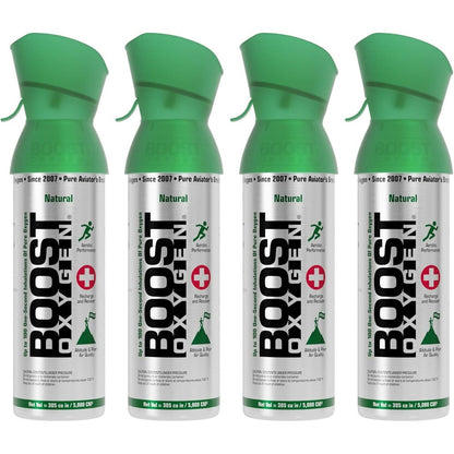Boost Oxygen Medium Natural 5 Liter Canister front view for respiratory support