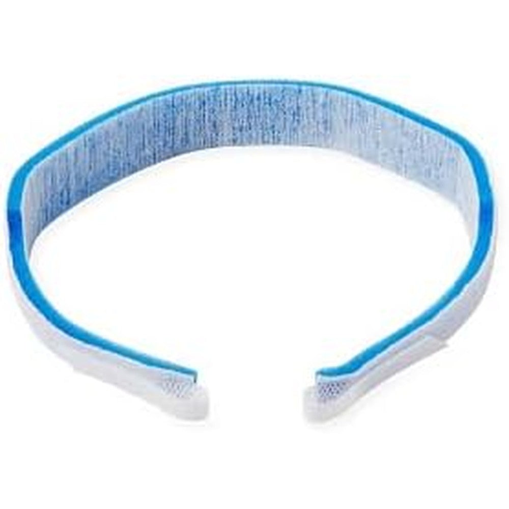 Legend M.D. Tracheostomy Tube Neckband front view showing adjustable fastener tabs.
