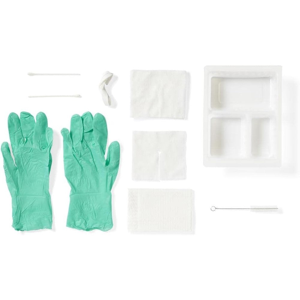 Legend M.D. Tracheostomy Care Cleaning Complete Tray front view sterile medical kit.
