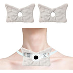 YOIHS Tracheostomy Dressing Pads front view showing grey butterfly shape