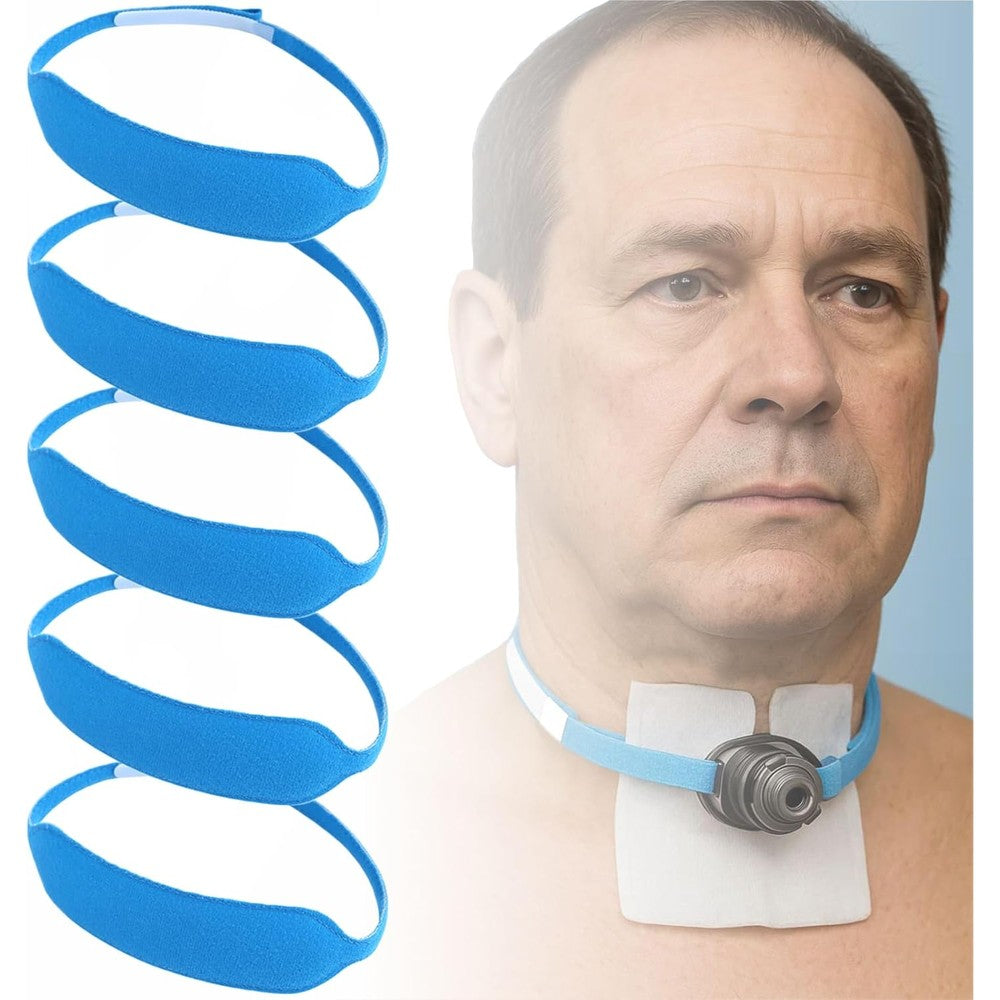 EDWERD Tracheostomy Tube Holder Belt front view medical grade neckband