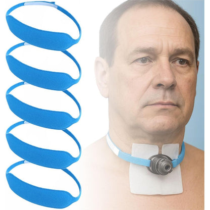 EDWERD Tracheostomy Tube Holder Belt front view medical grade neckband