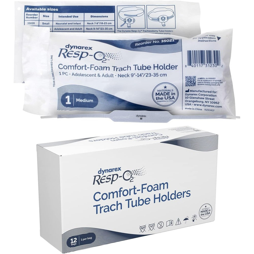 Dynarex Comfort-Foam Tracheostomy Tube Holder front view medical supplies