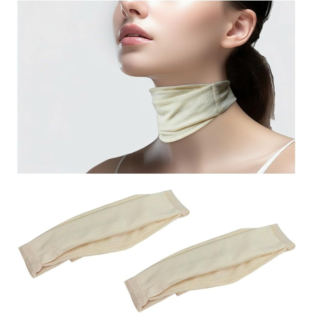 LKLKKC Trach Covers front view beige stoma protector