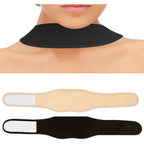 BODHIS 2 Piece Tracheostomy Covers front view showing black and beige stoma protectors.