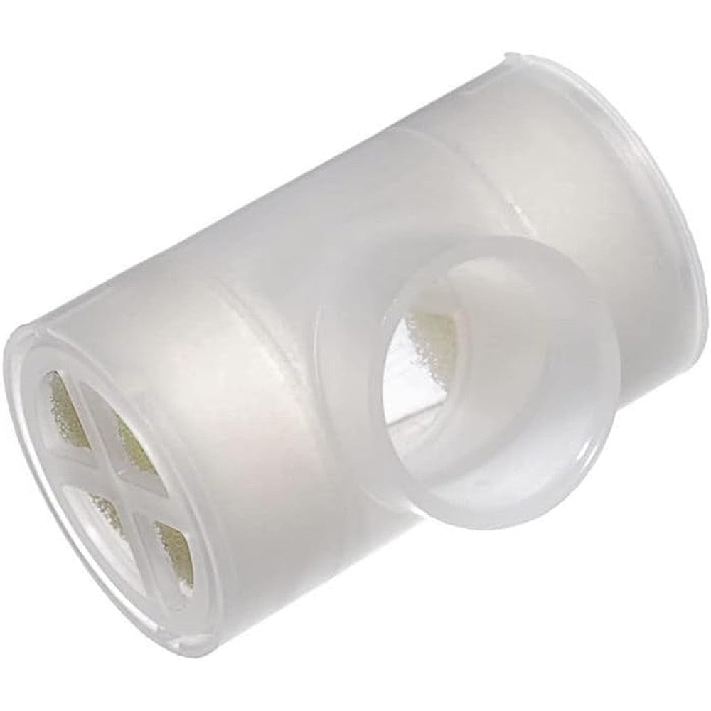 Generic Tracheostomy Heat Moisture Exchanger 10 Pack front view showing clear housing
