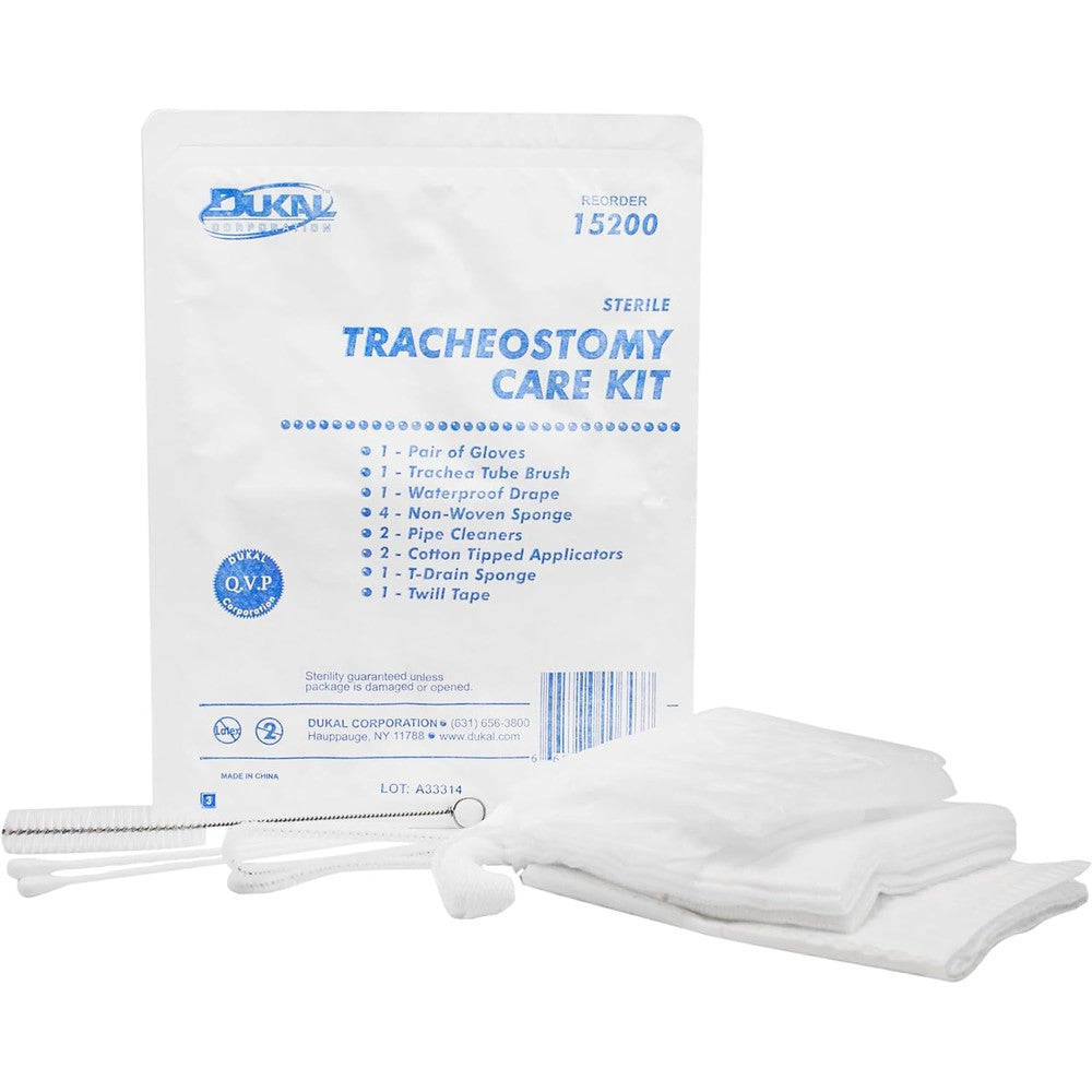 Dukal Sterile Tracheostomy Care Kit front view clinical medical supplies