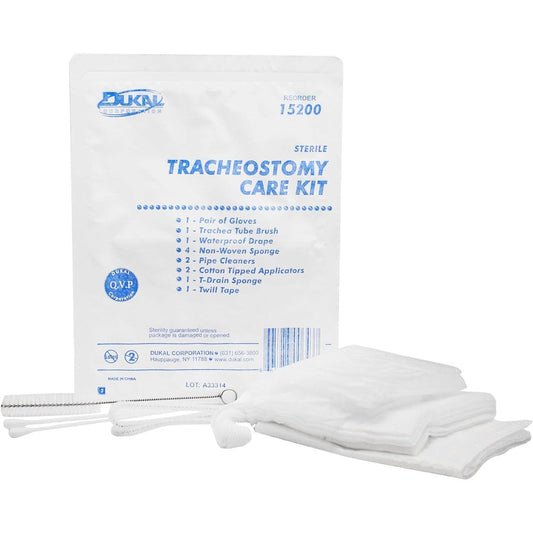 Dukal Sterile Tracheostomy Care Kit front view clinical medical supplies