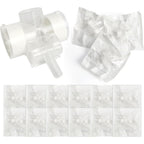 Ammodura HME 1500 T-shape tracheostomy filter front view for respiratory humidification.