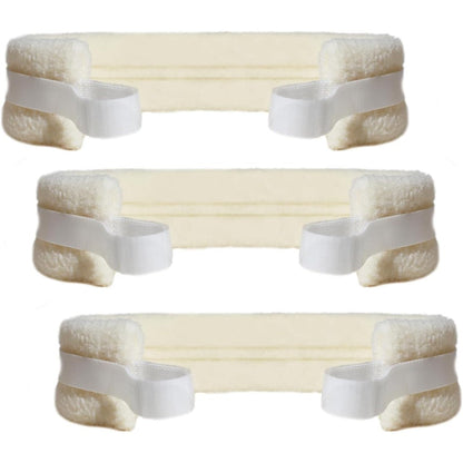 Generic Tracheostomy Tube Holder front view showing soft white flannel material.