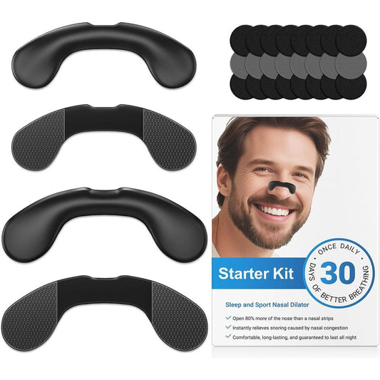 Vitgont Extra Strength Nasal Strips front packaging showing 30 count black strips.