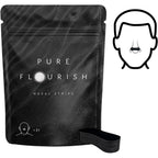 Pure Flourish Breathe Tape 31 nasal strips front packaging view for snoring relief.