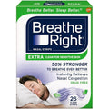 Breathe Right Extra Strength Clear Nasal Strips front view for snoring relief