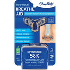 SleepRight Nasal Breathe Aid front view of intra-nasal dilator for snoring relief