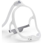 MYNA MEDICAL DreamWear Nasal Complete Set front view showing the clear silicone frame and headgear.