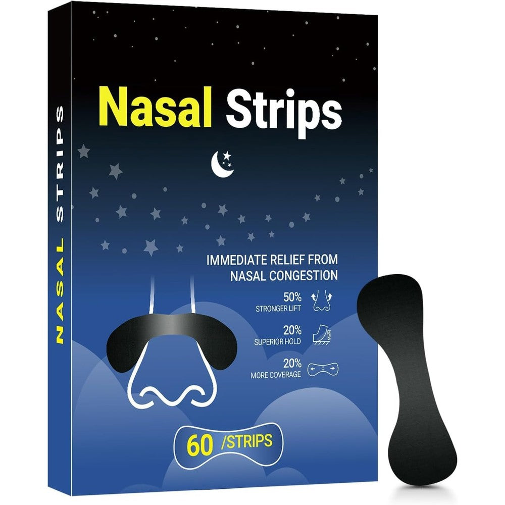 HUOZHI Extra Strength Nasal Strips front view packaging for snoring relief