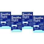 Breathe Right Nasal Strips Clear Large 4 Pack front view for snoring relief.