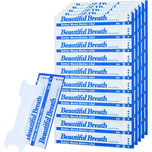 Debaishi Upgraded Version Invisible Nasal Strips 100 count pack front view.