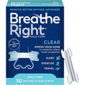 Breathe Right Original Nasal Strips Clear 30 count front packaging view