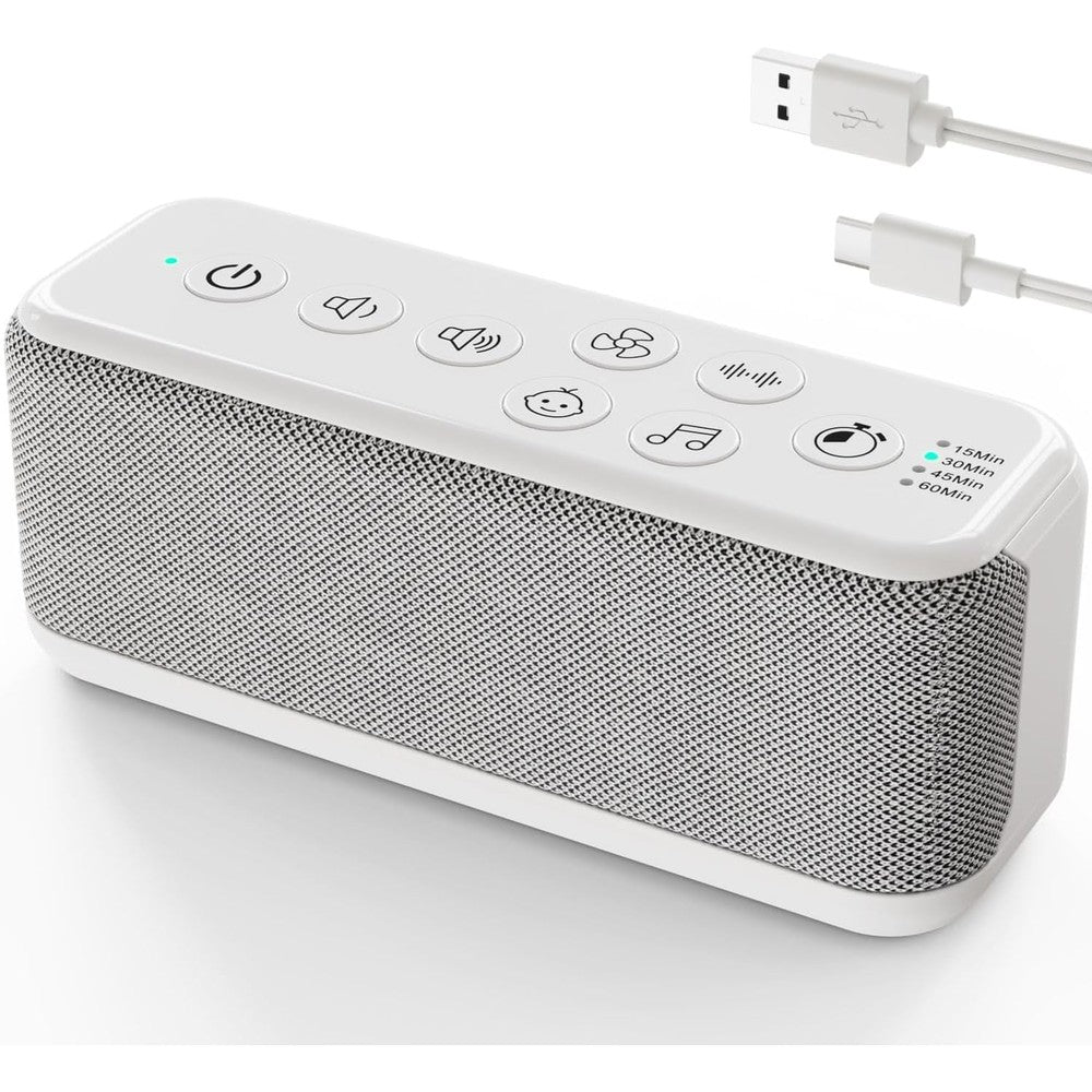 OnLyee White Noise Machine front view for office privacy.