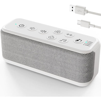 OnLyee White Noise Machine front view for office privacy.