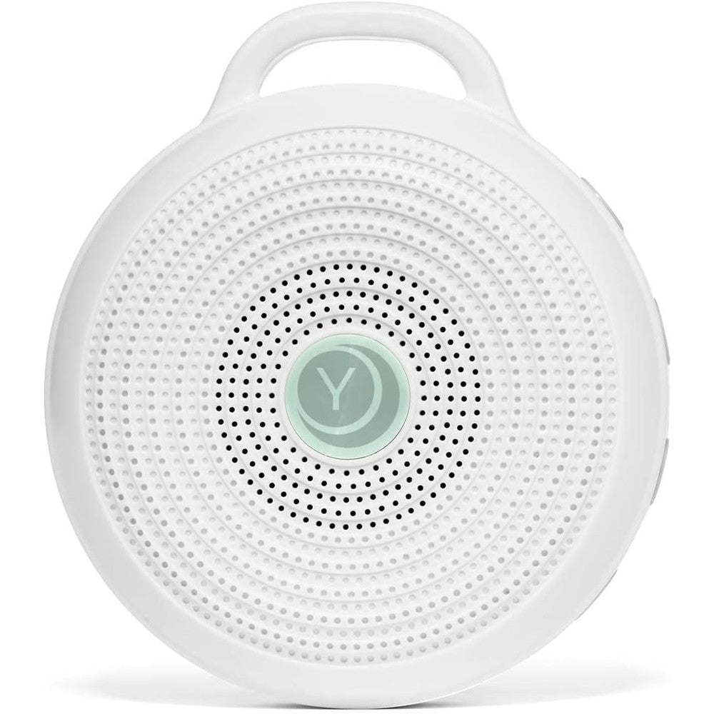 Yogasleep Rohm Portable White Noise Sound Machine front view for sleep therapy.