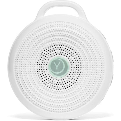 Yogasleep Rohm Portable White Noise Sound Machine front view for sleep therapy.