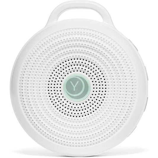 Yogasleep Rohm Portable White Noise Sound Machine front view for sleep therapy.