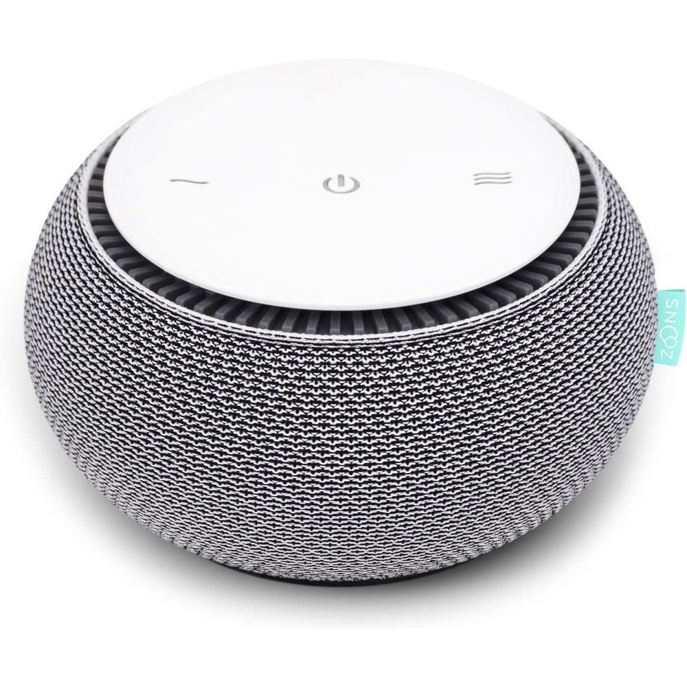 SNOOZ Smart White Noise Machine Cloud White front view for sleep aid.