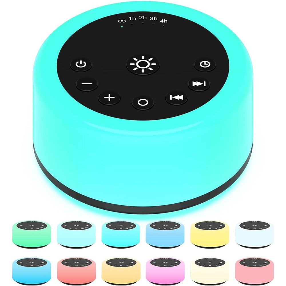 ColourNoise Soother Sleep Sound Machine front view for nursery sleep aid.