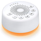 Easysleep white noise machine front view showing speaker and controls