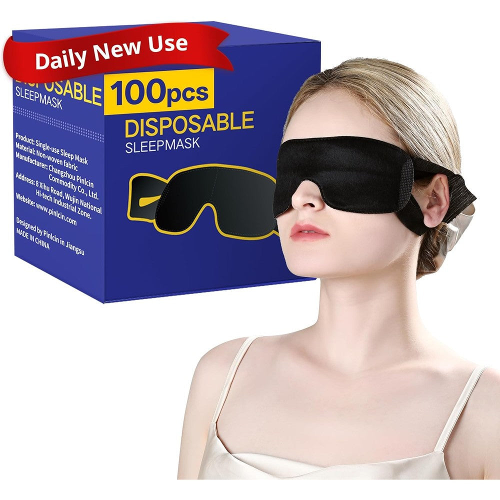 Crouvm disposable sleep mask pack front view