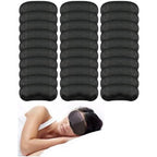 EUICAE 4-layer black sleep mask front view for light blocking