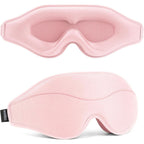 MOEASEii 3D Total Blackout Sleep Mask in pink color