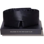 Drowsy Silk Sleep Mask Black Jade front view showing padded design