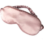LULUSILK Mulberry Silk Sleep Eye Mask pink front view for insomnia relief