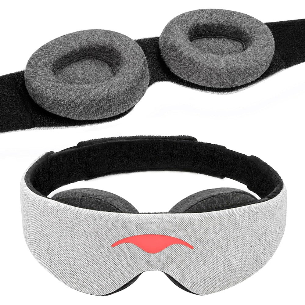 Manta Sleep Mask front view of 100% blackout eye cover for deep sleep