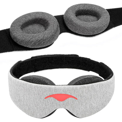 Manta Sleep Mask front view of 100% blackout eye cover for deep sleep