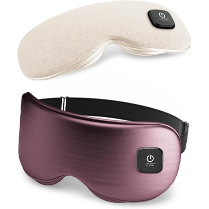 Azang Heated Eye Mask front view in purple color for dry eye relief