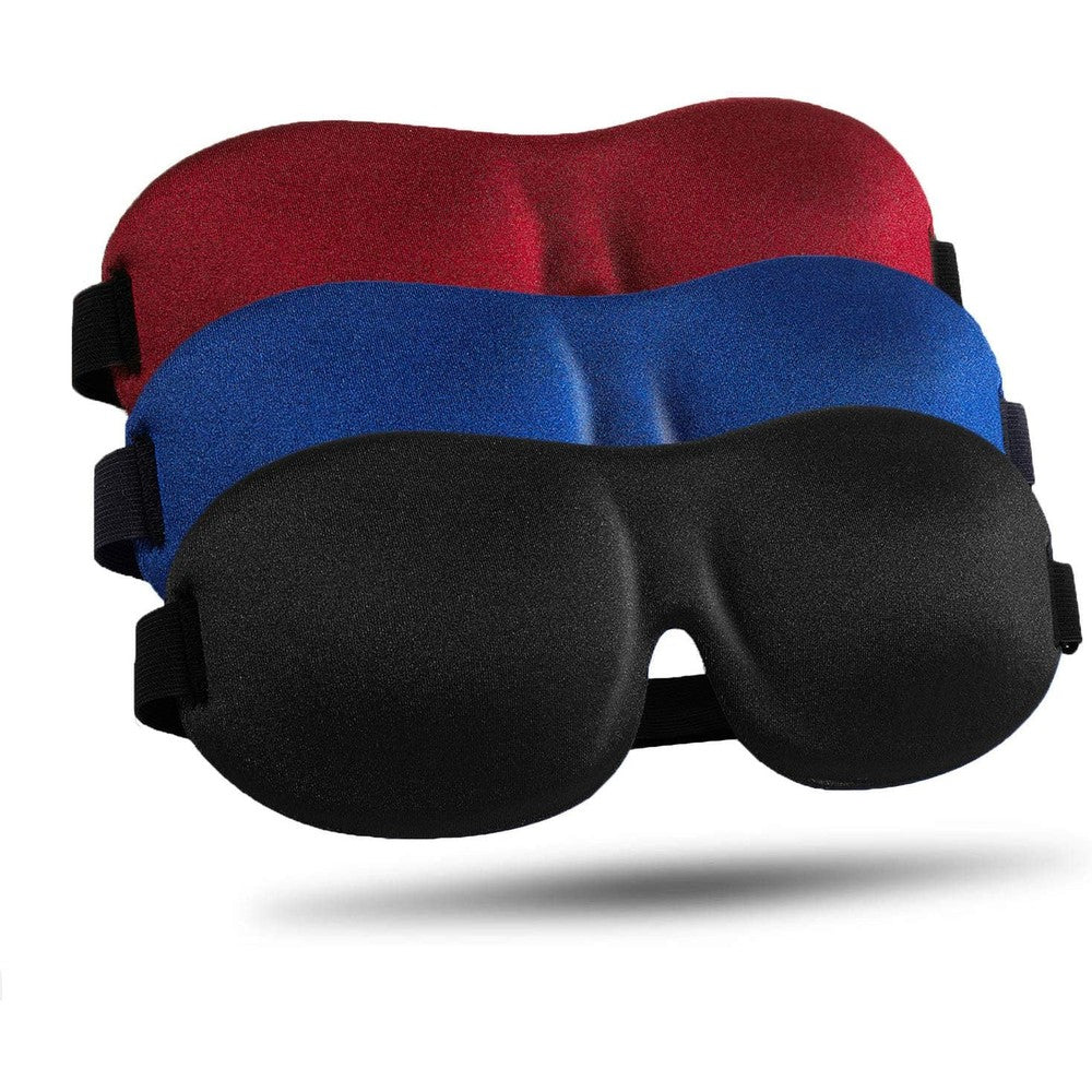 LKY DIGITAL 3D Contoured Sleep Mask front view showing deep eye cavities.
