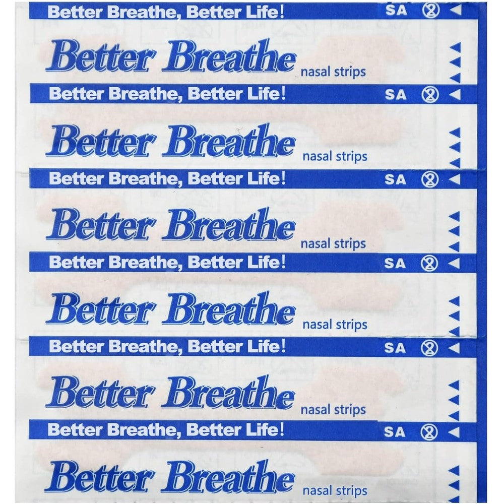Debaishi Nasal Strips 110 count front packaging showing snoring relief benefits.