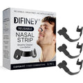Difiney Reusable Nasal Strips front view showing the steel bridge and silicone arms for snoring relief.