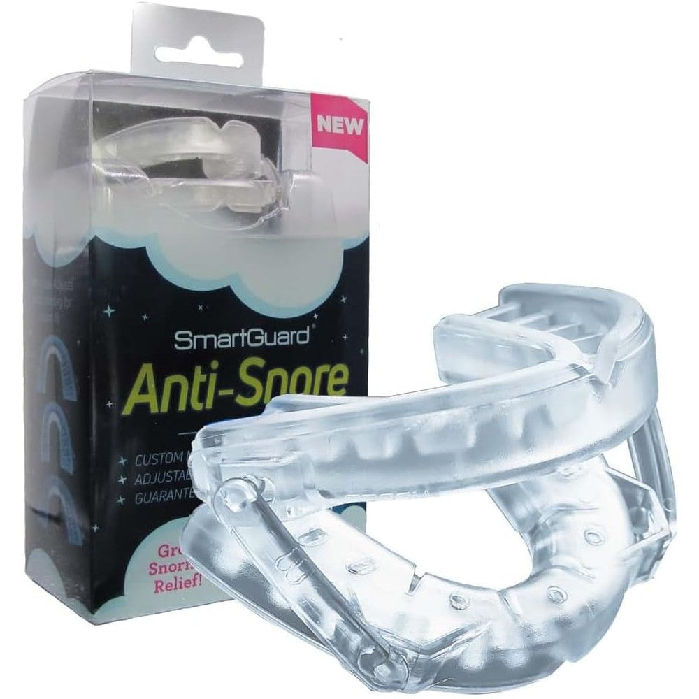 SmartGuard Anti Snore Device front view of customizable mouthpiece for snoring relief.