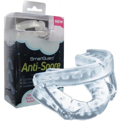 SmartGuard Anti Snore Device front view of customizable mouthpiece for snoring relief.
