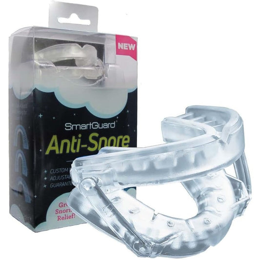 SmartGuard Anti Snore Device front view of customizable mouthpiece for snoring relief.