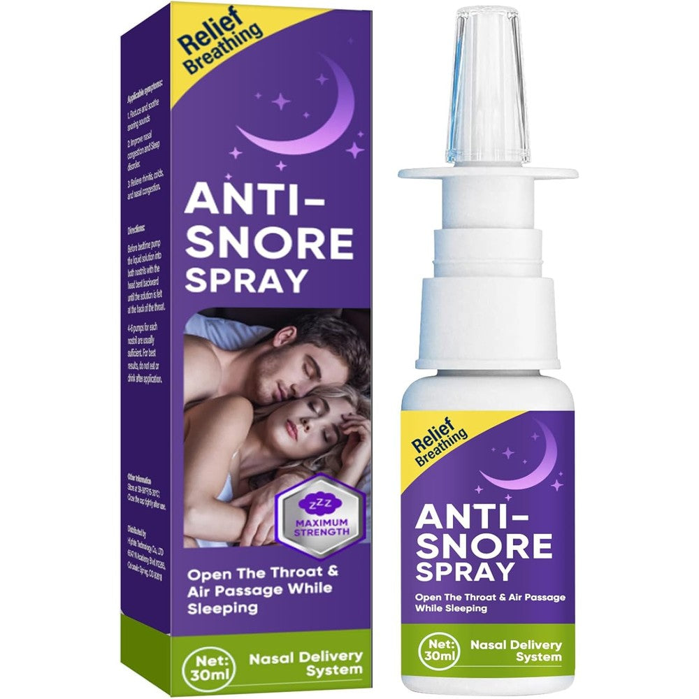 Asomooh Anti Snoring Nasal Spray front view for better sleep