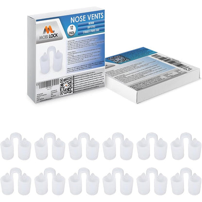 Mobi Lock Nose Vent Sinus Relief Dilator front view for nasal snoring relief.