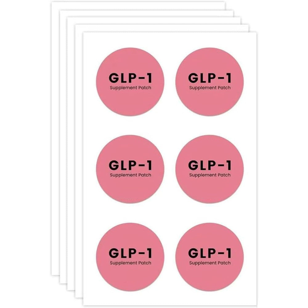 Opulent Mirage GLP-1 Shape Support Patches packaging front view showcasing wellness benefits.